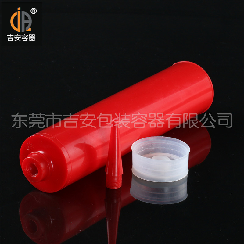 恒盛注册300ml红色硅胶瓶产品细节